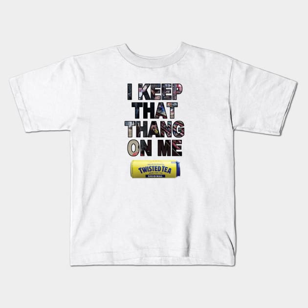 Twisted Tea Thang Kids T-Shirt by Comixdesign